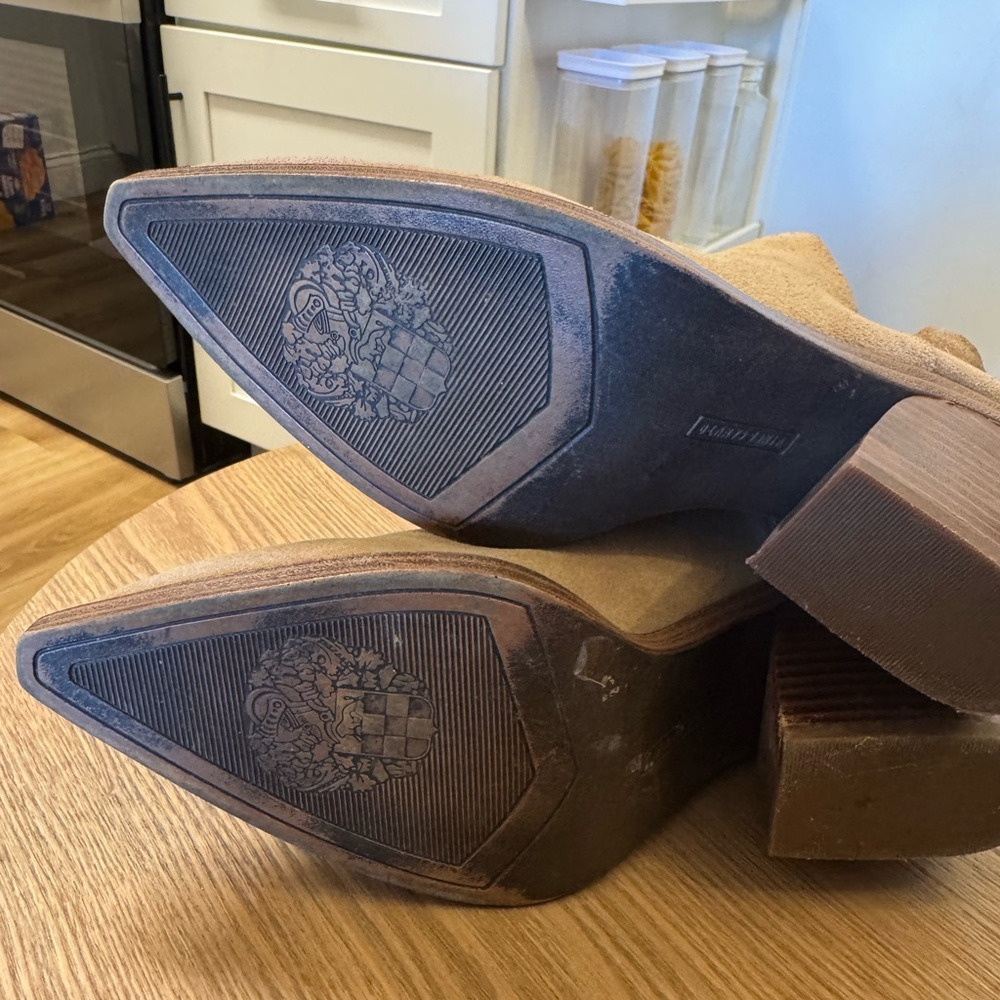 Vince Camuto Tan Ankle Booties - Picture 9 of 9